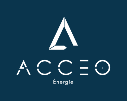 acceo énergie fond bleu