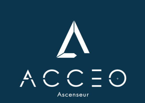 LOGO ASCENSEUR FOND BLEU