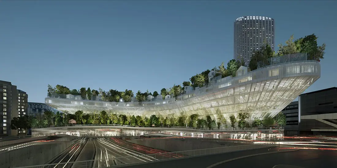 Bâtiment mille arbres par OGIC, la compganie de Phalsbourg et ACCEO